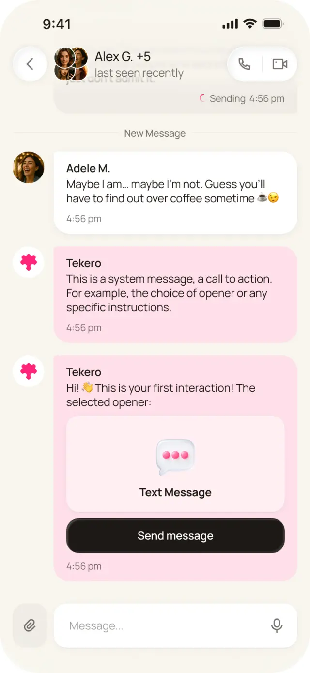 Tekero — group chat